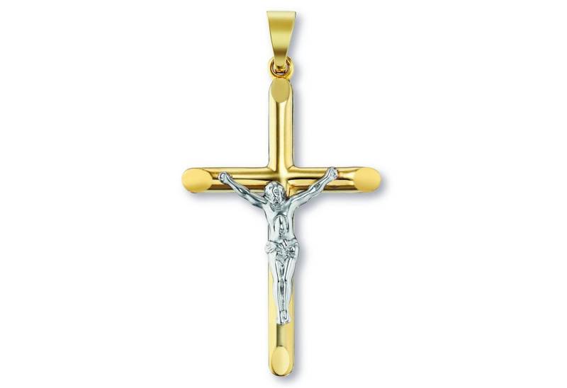 ONE ELEMENT Kettenanhänger Kreuz Anhänger aus 333 Gelbgold, Bedeutungsvoll & zeitlos – ein Begleiter mit Persönlichkeit von ONE ELEMENT