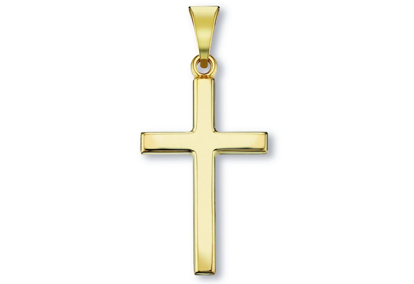 ONE ELEMENT Kettenanhänger Kreuz Anhänger aus 333 Gelbgold, Damen Gold Schmuck von ONE ELEMENT