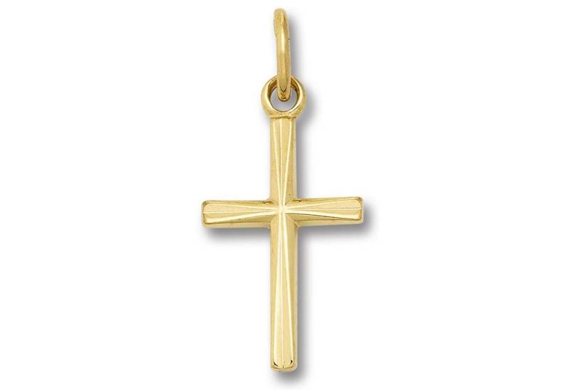 ONE ELEMENT Kettenanhänger Kreuz Anhänger aus 333 Gelbgold, Damen Gold Schmuck von ONE ELEMENT