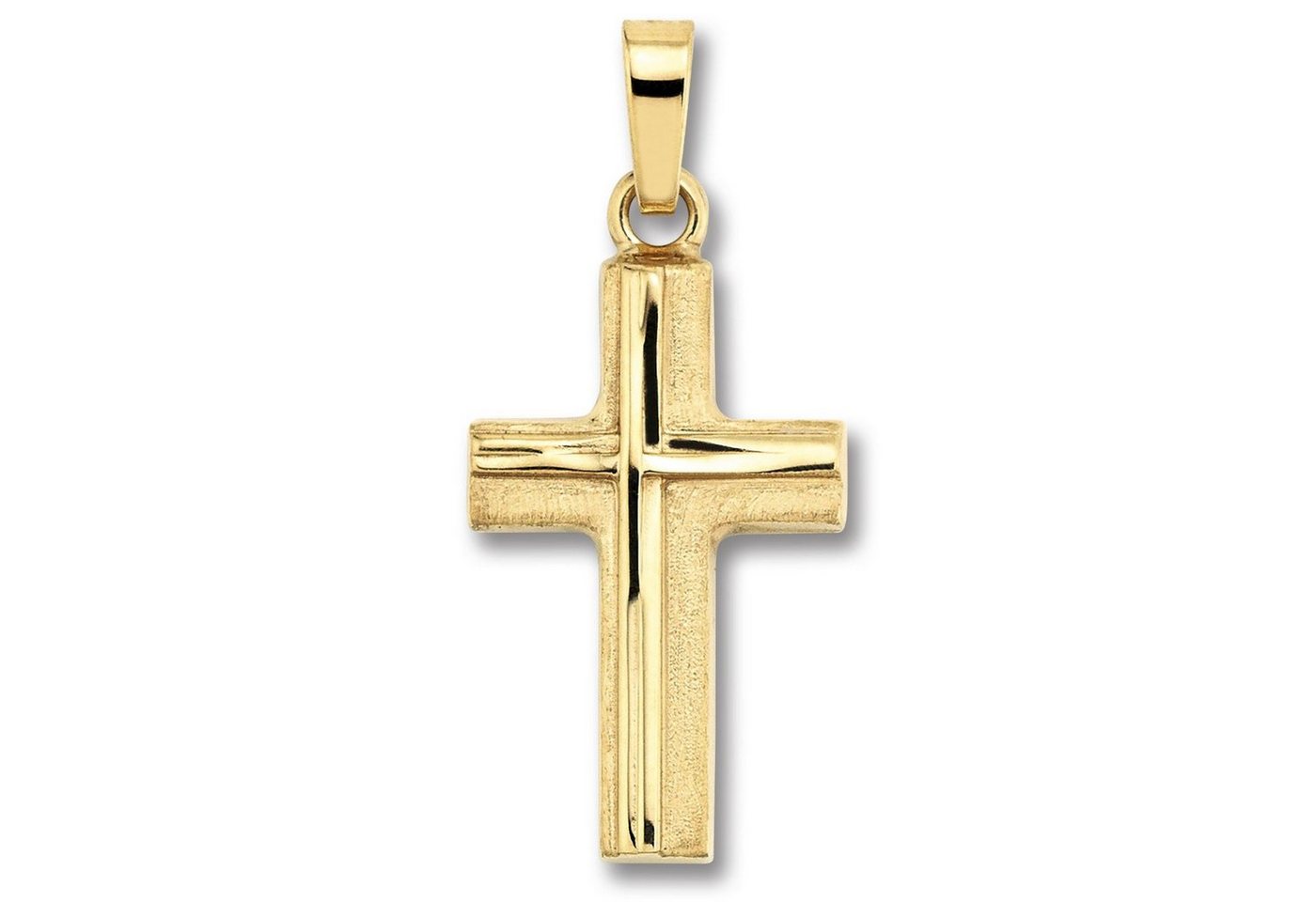 ONE ELEMENT Kettenanhänger Kreuz Anhänger aus 333 Gelbgold, Damen Gold Schmuck von ONE ELEMENT