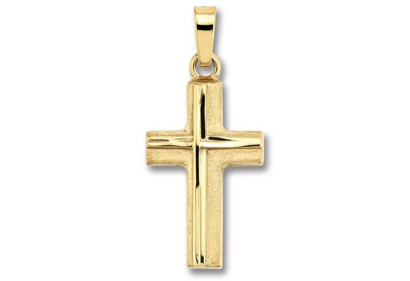 ONE ELEMENT Kettenanhänger Kreuz Anhänger aus 333 Gelbgold, Damen Gold Schmuck von ONE ELEMENT