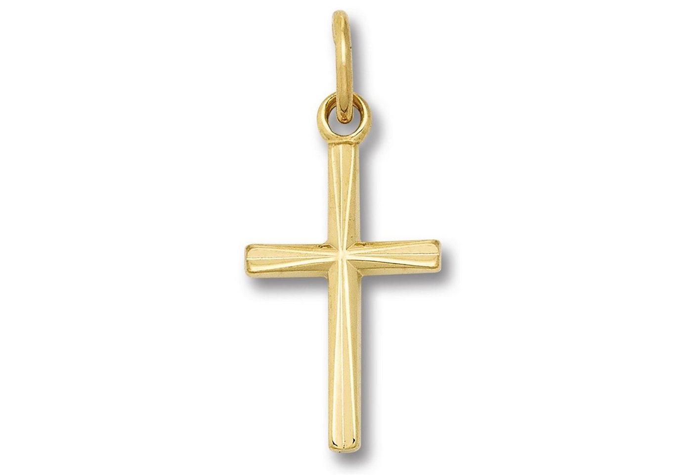 ONE ELEMENT Kettenanhänger Kreuz Anhänger aus 333 Gelbgold, Damen Gold Schmuck von ONE ELEMENT