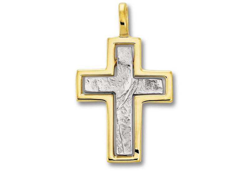 ONE ELEMENT Kettenanhänger Kreuz Anhänger aus 333 Gelbgold, Zartes Emblem – unaufdringlich und dennoch ausdrucksstark von ONE ELEMENT