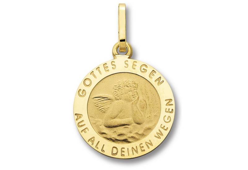 ONE ELEMENT Kettenanhänger Schutzengel Anhänger aus 333 Gelbgold, Ausdruck von Individualität – dezent, bedeutungsvoll, nah am Herzen von ONE ELEMENT