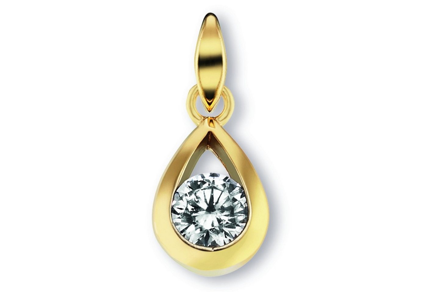 ONE ELEMENT Kettenanhänger Zirkonia Anhänger aus 333 Gelbgold, Fein gefertigt – ein Zeichen mit besonderer Bedeutung von ONE ELEMENT