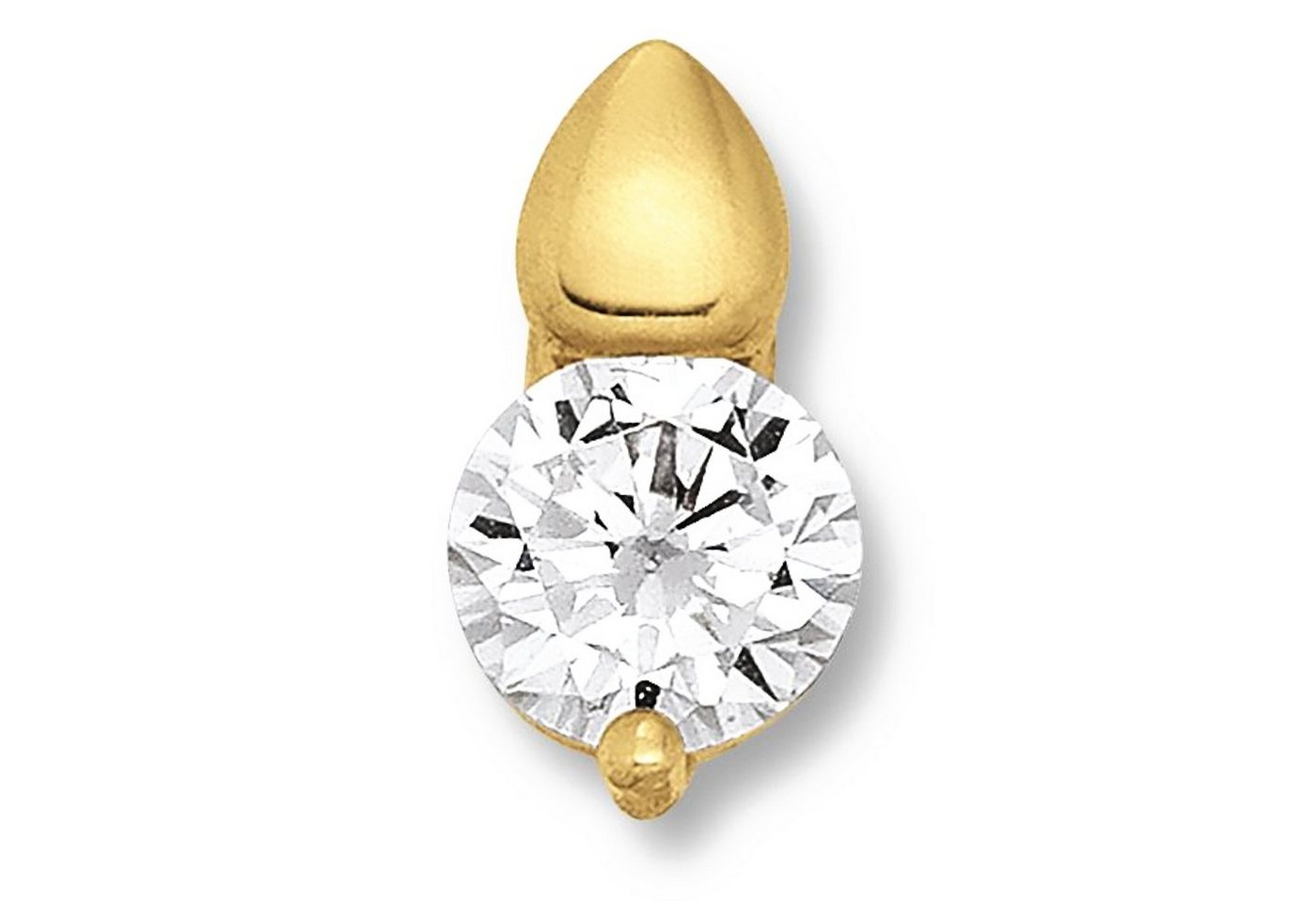 ONE ELEMENT Kettenanhänger Zirkonia Anhänger aus 333 Gelbgold, Feine Gestaltung – ein Sinnbild mit ruhiger Eleganz von ONE ELEMENT