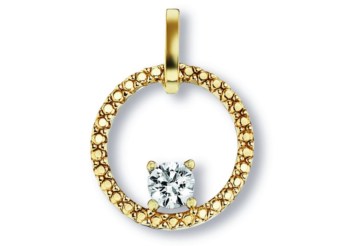 ONE ELEMENT Kettenanhänger Zirkonia Anhänger aus 333 Gelbgold, Damen Gold Schmuck von ONE ELEMENT