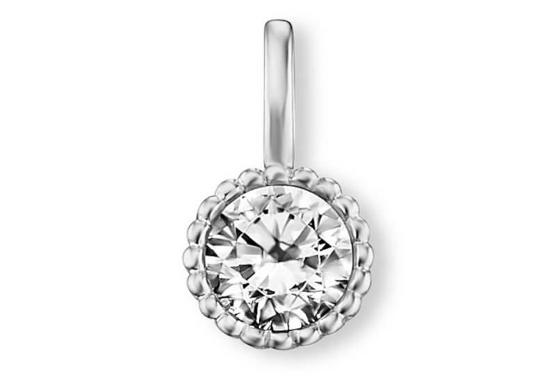 ONE ELEMENT Kettenanhänger Zirkonia Anhänger aus 333 Weißgold, Zartes Emblem – unaufdringlich und dennoch ausdrucksstark von ONE ELEMENT