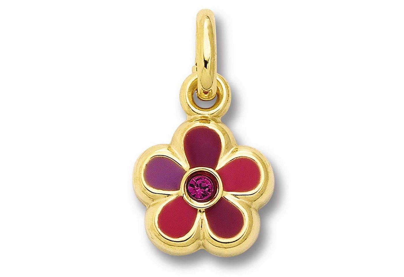 ONE ELEMENT Kettenanhänger Zirkonia Blume Anhänger aus 333 Gelbgold, Damen Gold Schmuck Blume von ONE ELEMENT