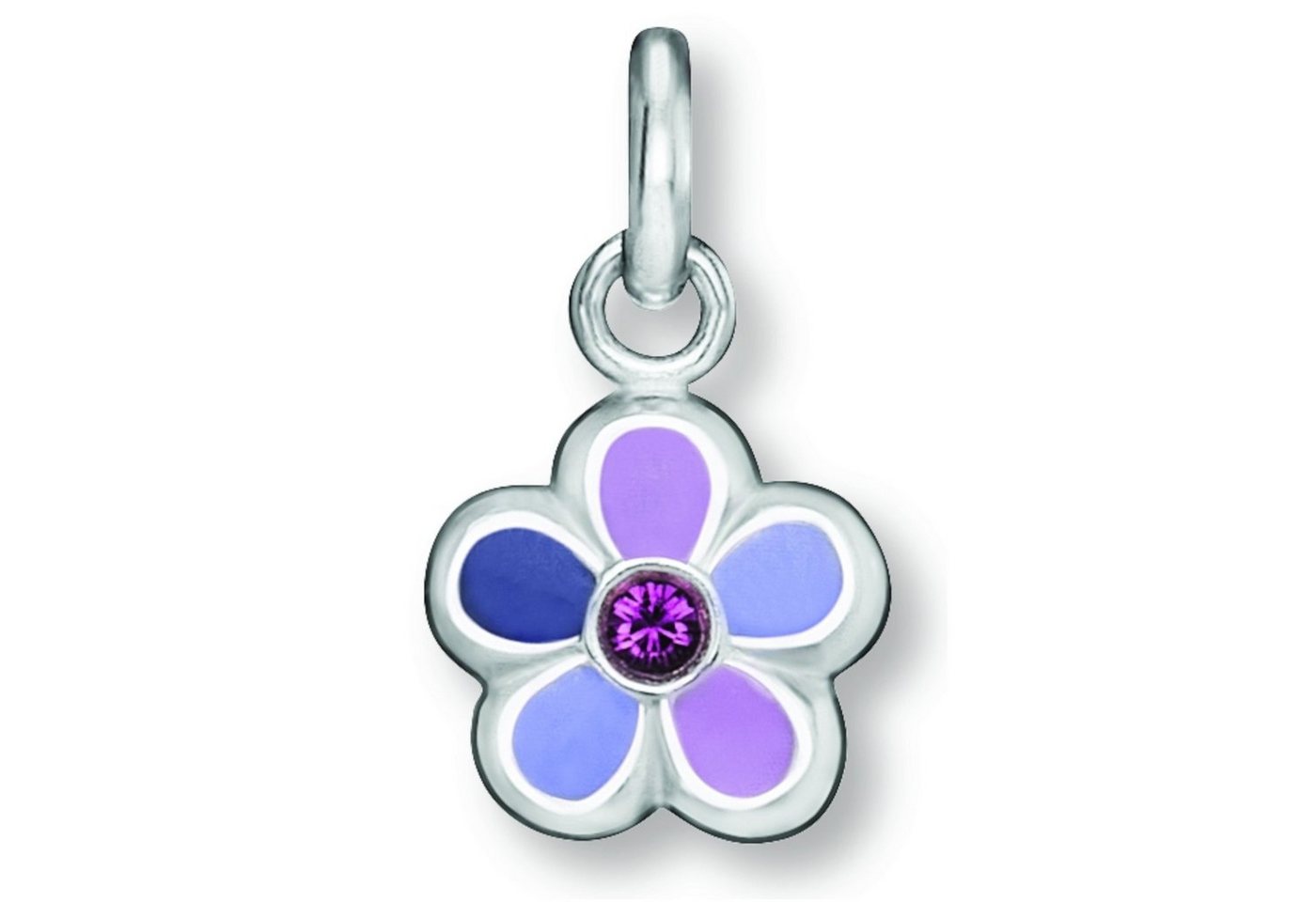 ONE ELEMENT Kettenanhänger Zirkonia Blume Anhänger aus 925 Silber, Damen Silber Schmuck Blume von ONE ELEMENT