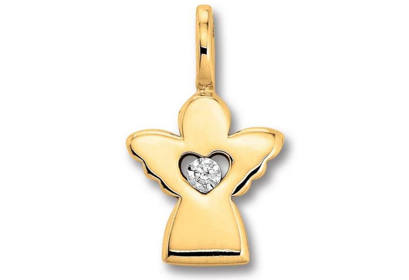 ONE ELEMENT Kettenanhänger Zirkonia Engel Anhänger aus 333 Gelbgold, Ihr persönliches Symbol – liebevoll gearbeitet für jeden Tag von ONE ELEMENT