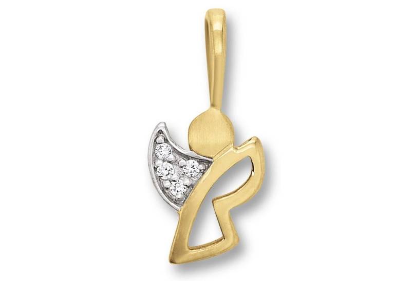 ONE ELEMENT Kettenanhänger Zirkonia Engel Anhänger aus 333 Gelbgold, Ihr persönliches Symbol – liebevoll gearbeitet für jeden Tag von ONE ELEMENT