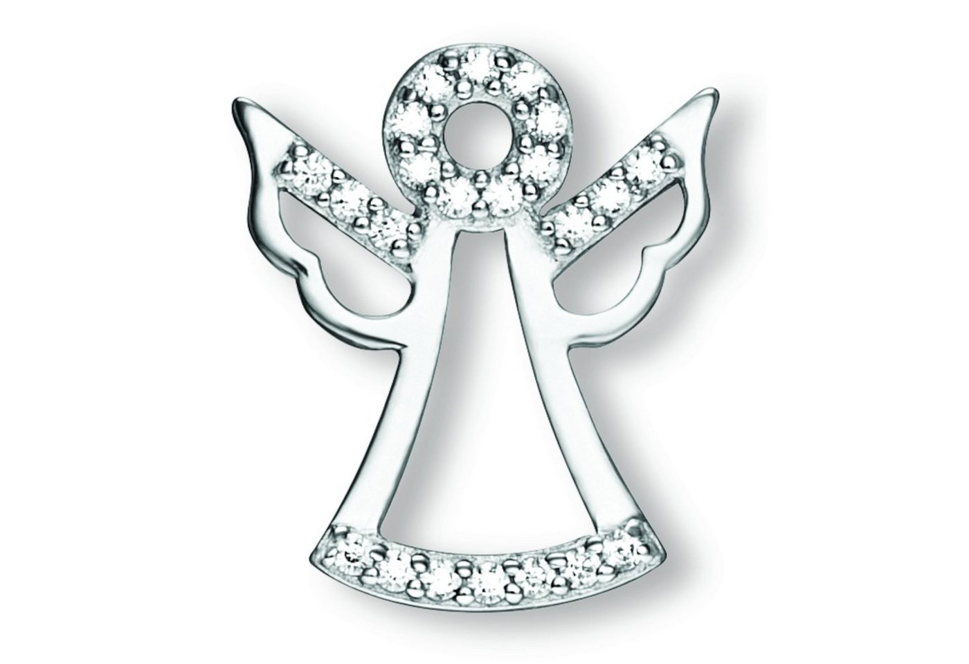 ONE ELEMENT Kettenanhänger Zirkonia Engel Anhänger aus 925 Silber, Fein gefertigt – ein Zeichen mit besonderer Bedeutung von ONE ELEMENT