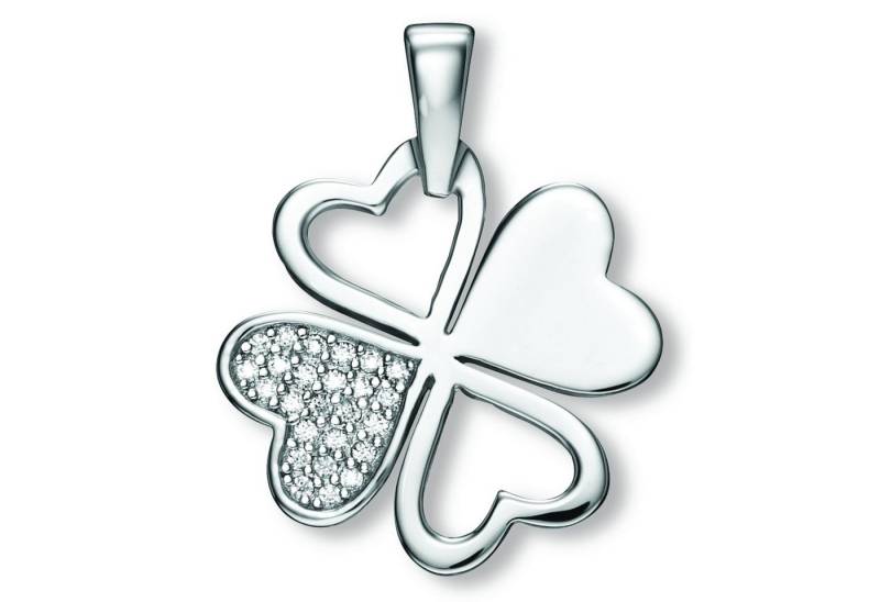 ONE ELEMENT Kettenanhänger Zirkonia Kleeblatt Anhänger aus 925 Silber, Persönlicher Akzent – schlicht, modern, aussagekräftig von ONE ELEMENT