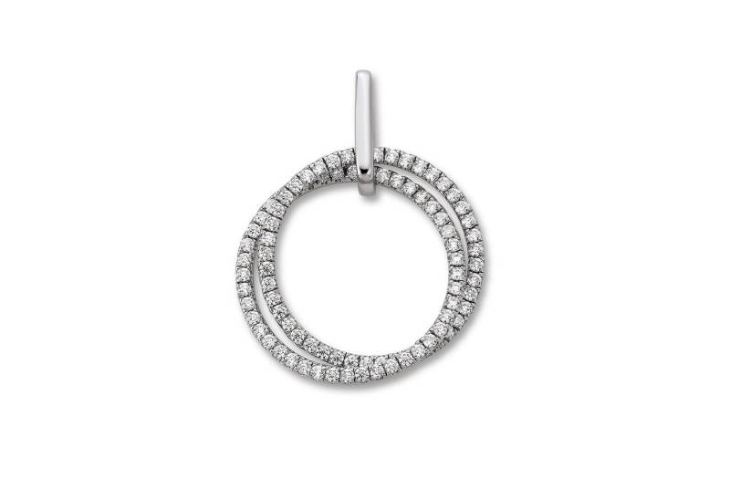 ONE ELEMENT Kettenanhänger Zirkonia Kreis Anhänger aus 925 Silber, Damen Silber Schmuck Kreis von ONE ELEMENT