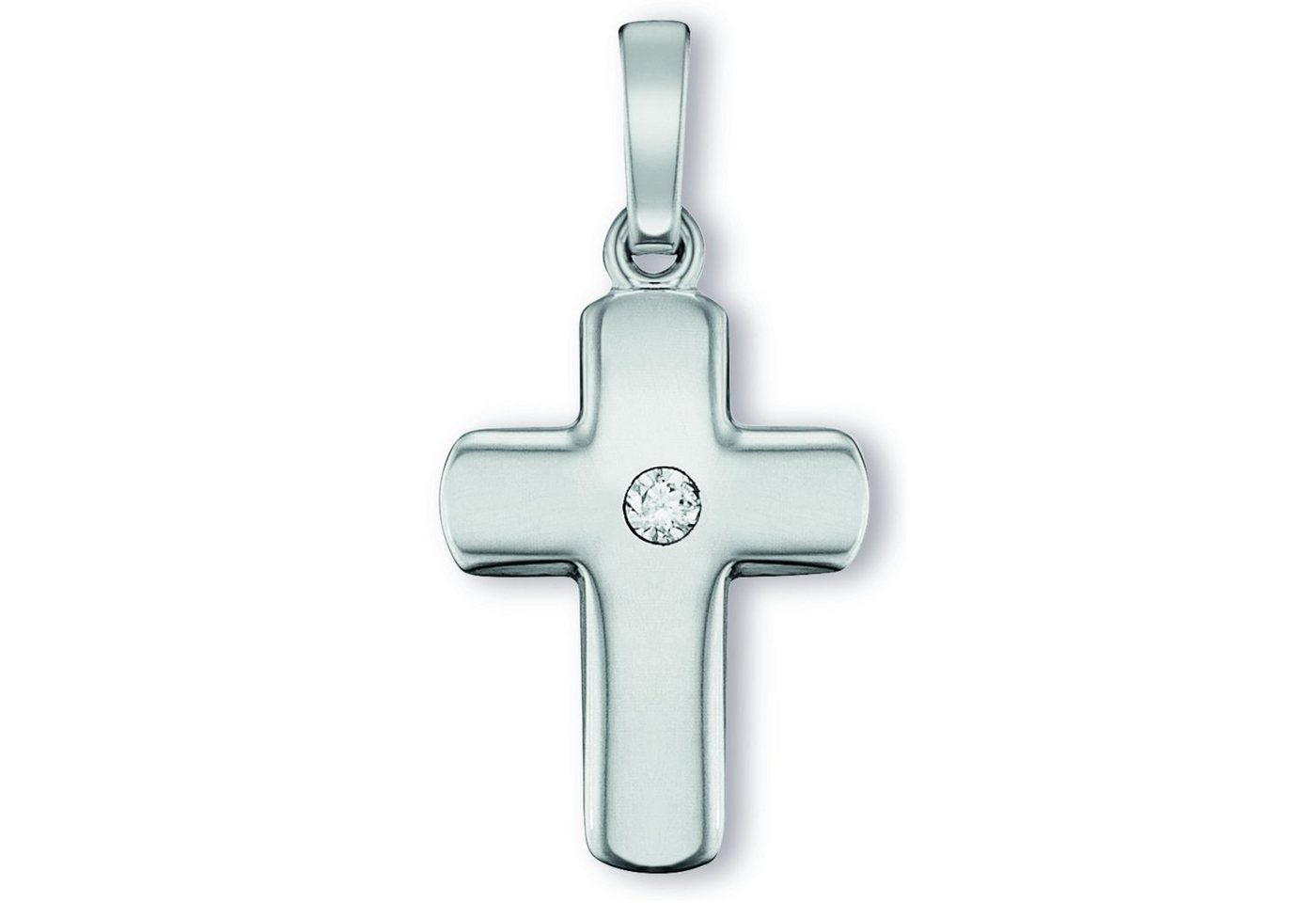 ONE ELEMENT Kettenanhänger Zirkonia Kreuz Anhänger aus 925 Silber, Damen Silber Schmuck von ONE ELEMENT