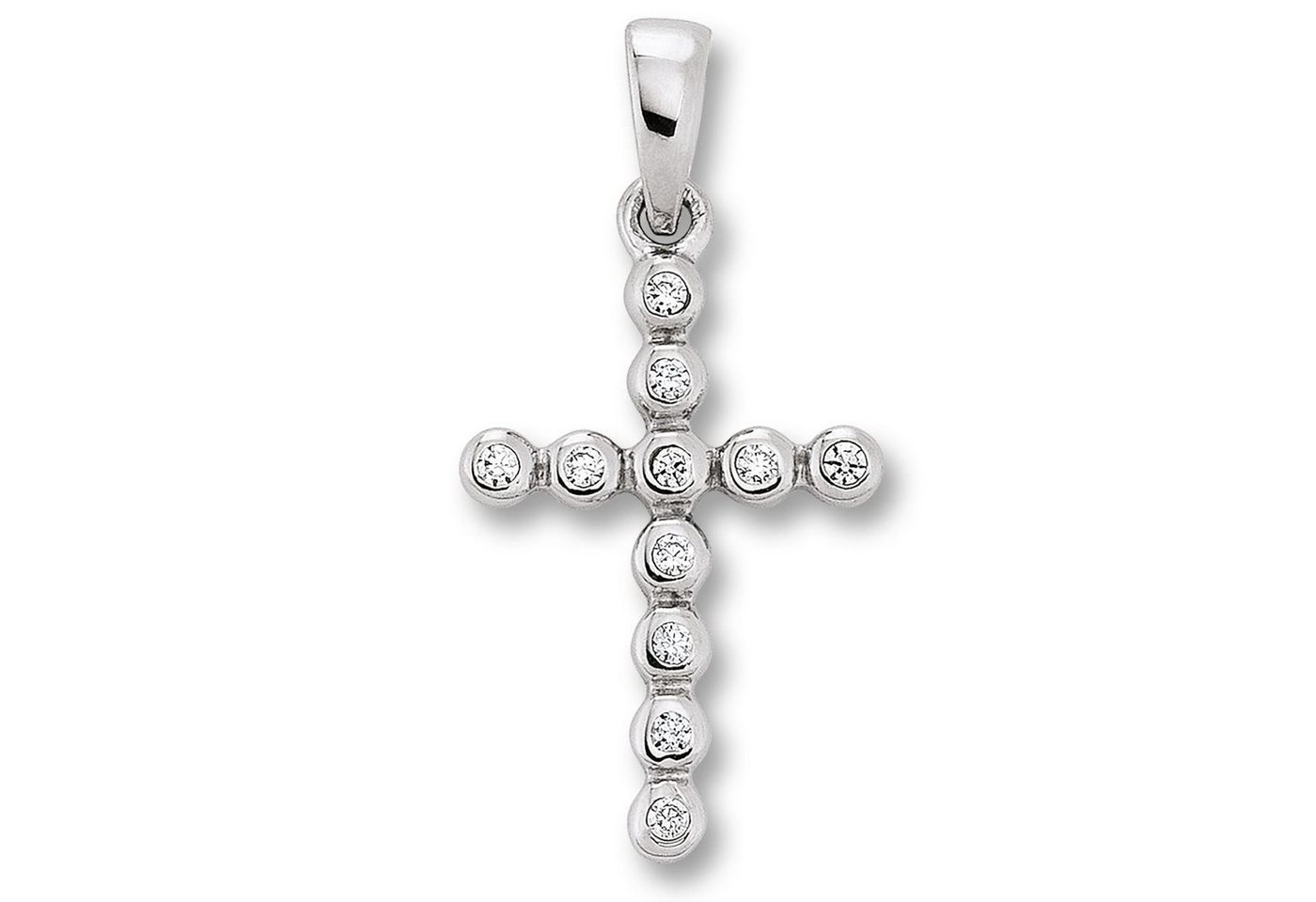 ONE ELEMENT Kettenanhänger Zirkonia Kreuz Anhänger aus 925 Silber, Damen Silber Schmuck von ONE ELEMENT