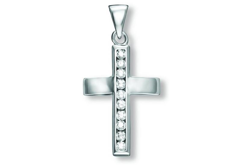 ONE ELEMENT Kettenanhänger Zirkonia Kreuz Anhänger aus 925 Silber, Symbolische Note – harmonisch gestaltet mit Liebe zum Detail von ONE ELEMENT
