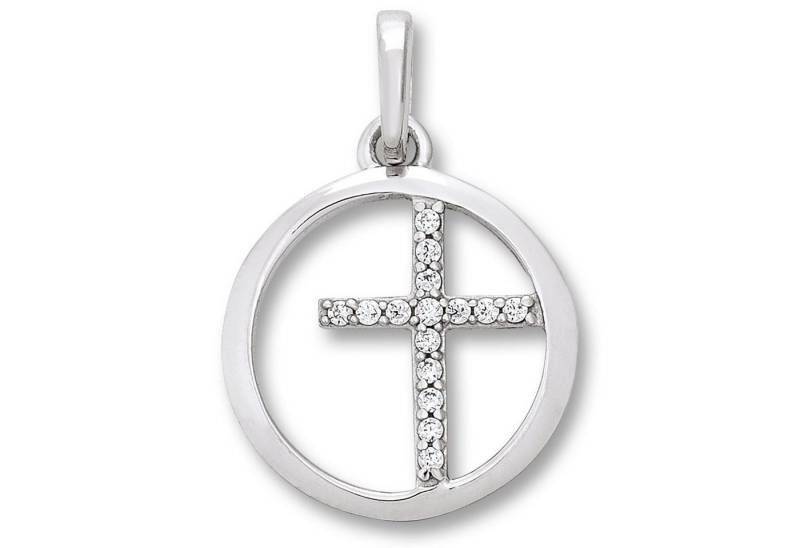 ONE ELEMENT Kettenanhänger Zirkonia Kreuz Anhänger aus 925 Silber, Damen Silber Schmuck von ONE ELEMENT