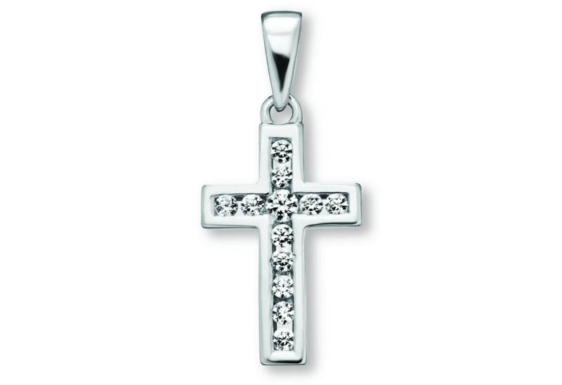 ONE ELEMENT Kettenanhänger Zirkonia Kreuz Anhänger aus 925 Silber, Damen Silber Schmuck von ONE ELEMENT