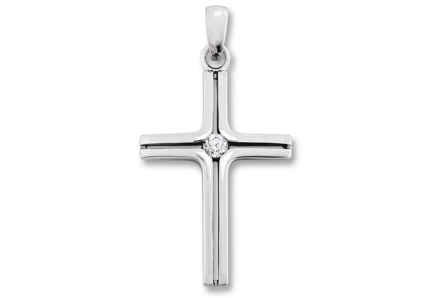 ONE ELEMENT Kettenanhänger Zirkonia Kreuz Anhänger aus 925 Silber, Ihr persönliches Symbol – liebevoll gearbeitet für jeden Tag von ONE ELEMENT