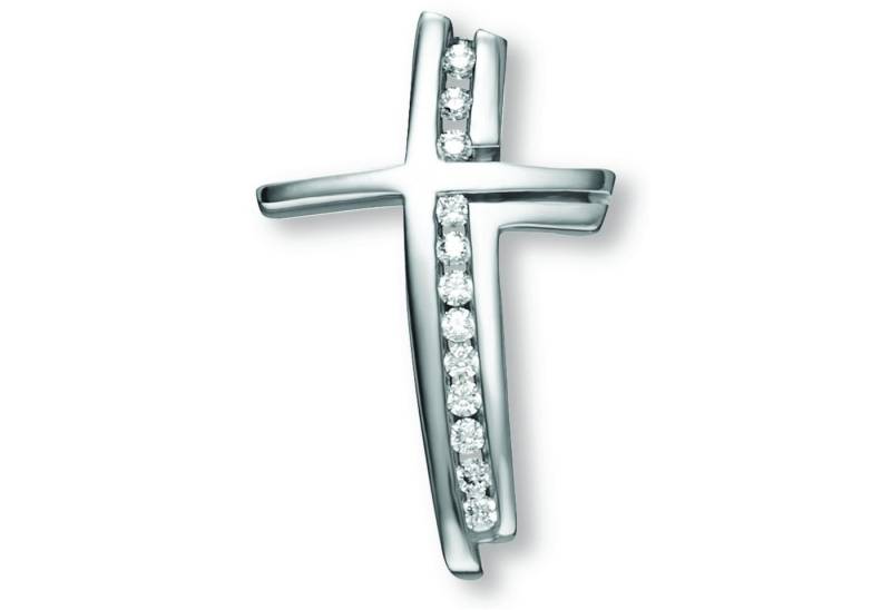 ONE ELEMENT Kettenanhänger Zirkonia Kreuz Anhänger aus 925 Silber, Damen Silber Schmuck von ONE ELEMENT