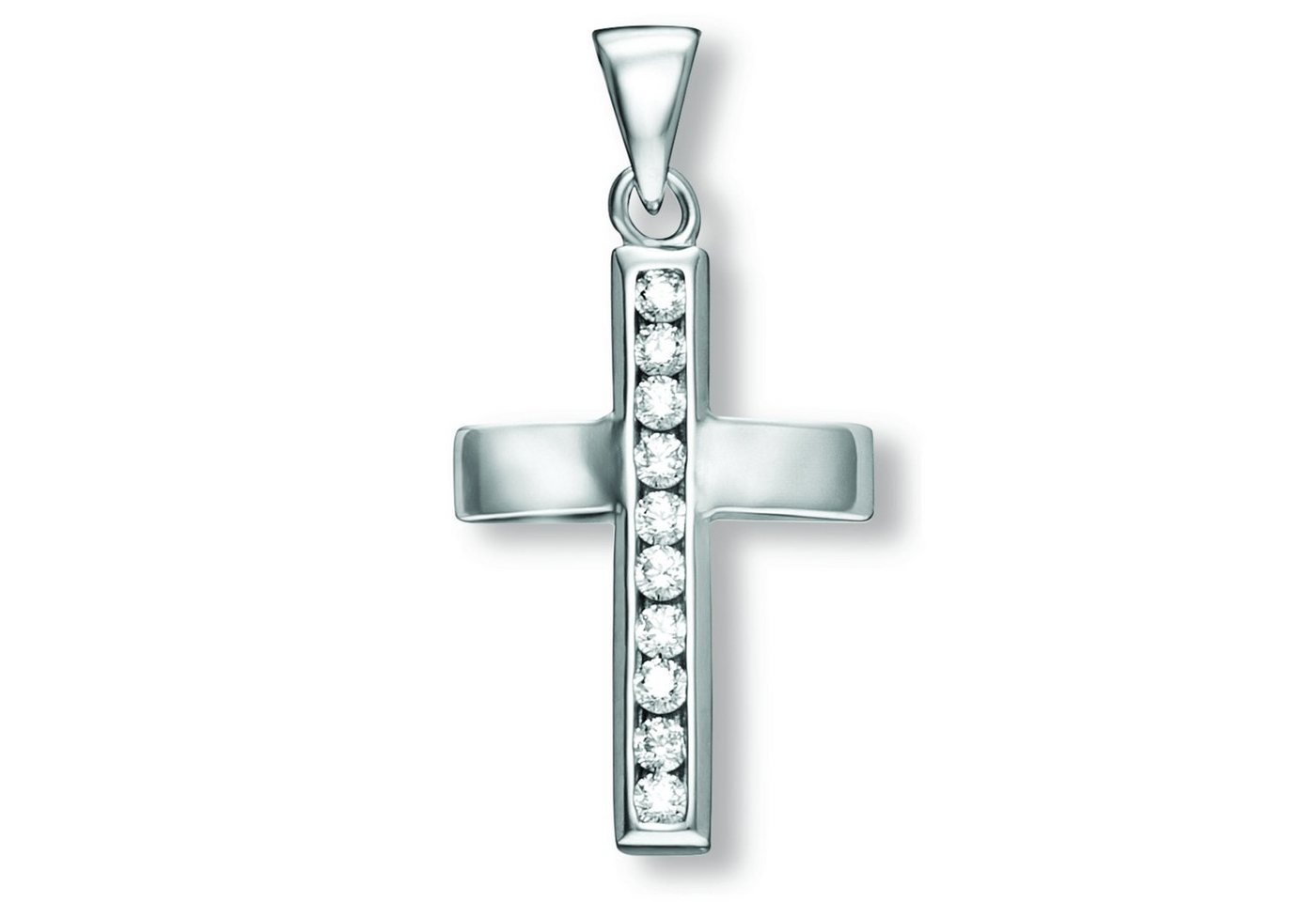 ONE ELEMENT Kettenanhänger Zirkonia Kreuz Anhänger aus 925 Silber, Damen Silber Schmuck von ONE ELEMENT