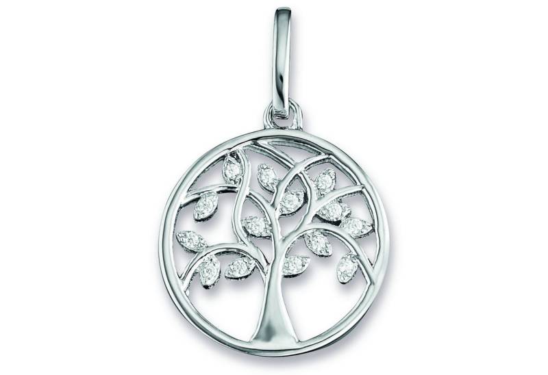 ONE ELEMENT Kettenanhänger Zirkonia Lebensbaum Anhänger aus 925 Silber, Feine Gestaltung – ein Sinnbild mit ruhiger Eleganz von ONE ELEMENT