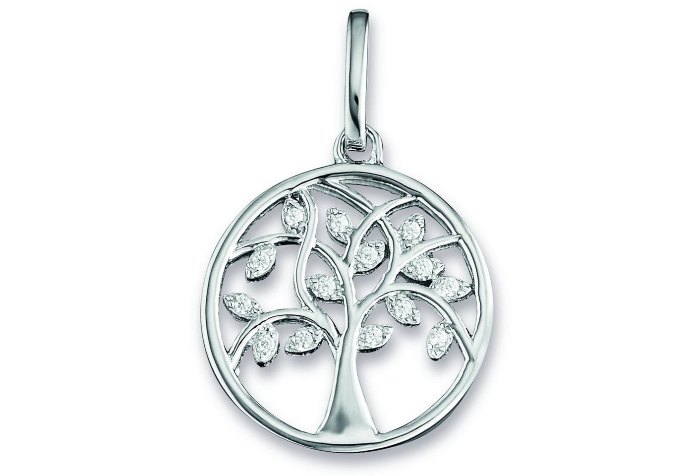 ONE ELEMENT Kettenanhänger Zirkonia Lebensbaum Anhänger aus 925 Silber, Damen Silber Schmuck Lebensbaum ONE ELEMENT Kettenanhänger Zirkonia Lebensbaum Anhänger aus 925 Silber, Damen Silber Schmuck Lebensbaum von ONE ELEMENT