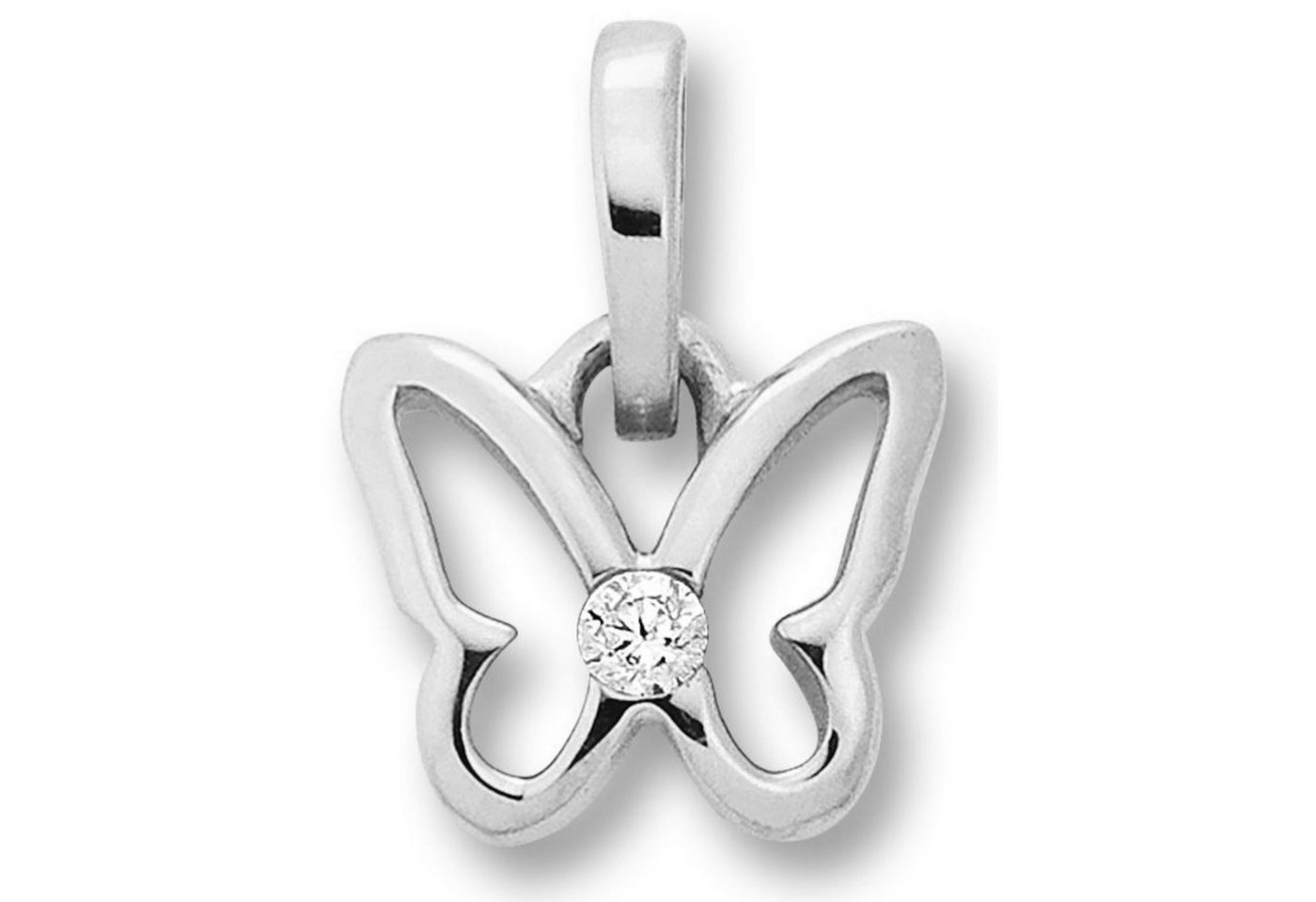 ONE ELEMENT Kettenanhänger Zirkonia Schmetterling Anhänger aus 925 Silber, Damen Silber Schmuck Schmetterling von ONE ELEMENT