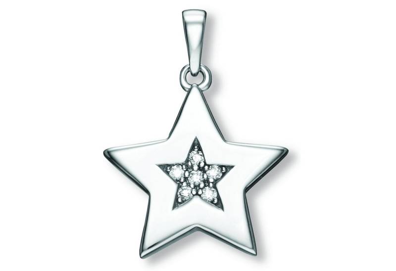 ONE ELEMENT Kettenanhänger Zirkonia Stern Anhänger aus 925 Silber, Dezente Symbolik – stilvoller Begleiter für jeden Anlass von ONE ELEMENT