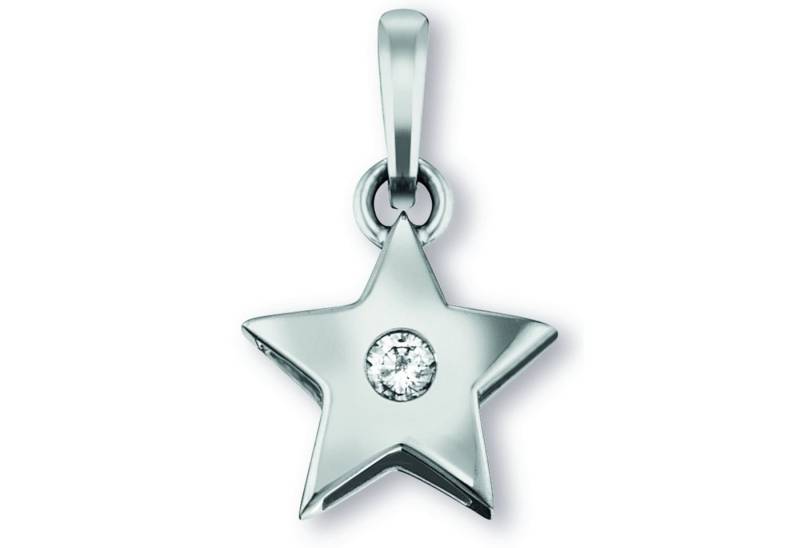 ONE ELEMENT Kettenanhänger Zirkonia Stern Anhänger aus 925 Silber, Persönlicher Akzent – schlicht, modern, aussagekräftig von ONE ELEMENT
