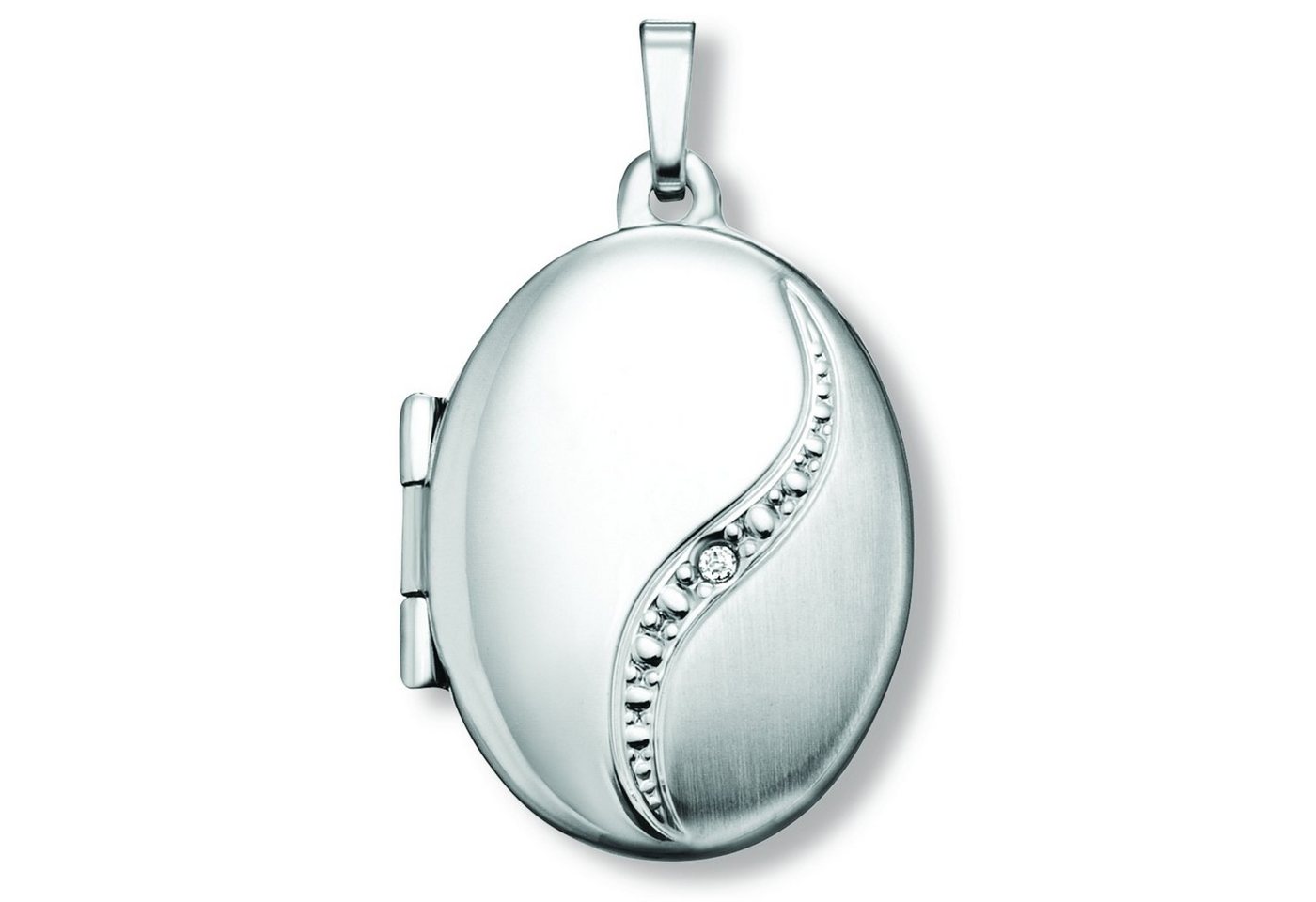 ONE ELEMENT Medallionanhänger Zirkonia Medaillon Medaillons aus 925 Silber, Damen Silber Schmuck Medaillon von ONE ELEMENT