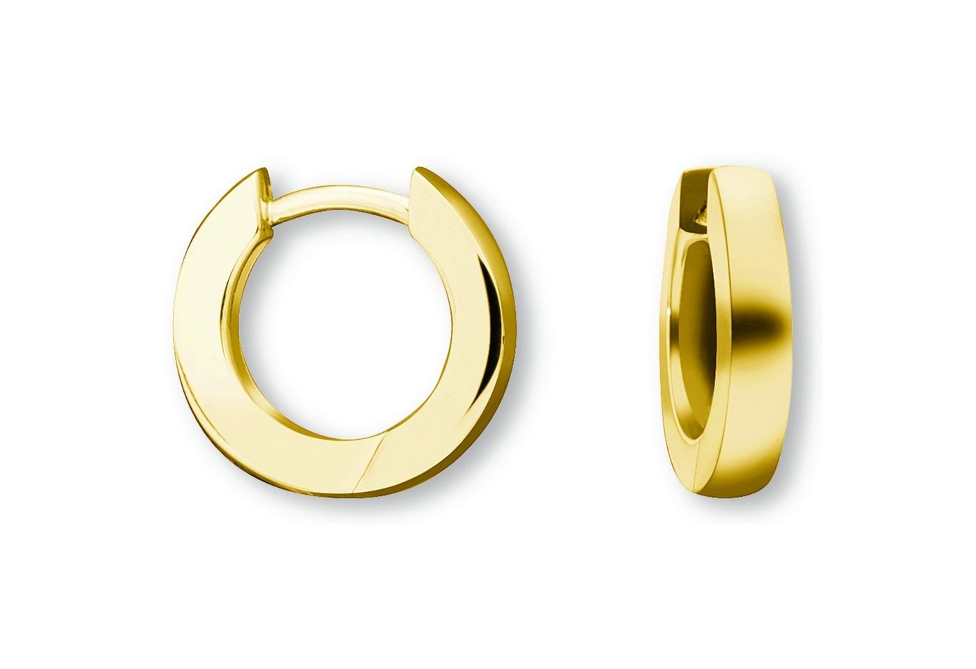 ONE ELEMENT Paar Creolen Ohrringe Creolen aus 333 Gelbgold Ø 12,0 x 2,0 mm, Damen Gold Schmuck von ONE ELEMENT