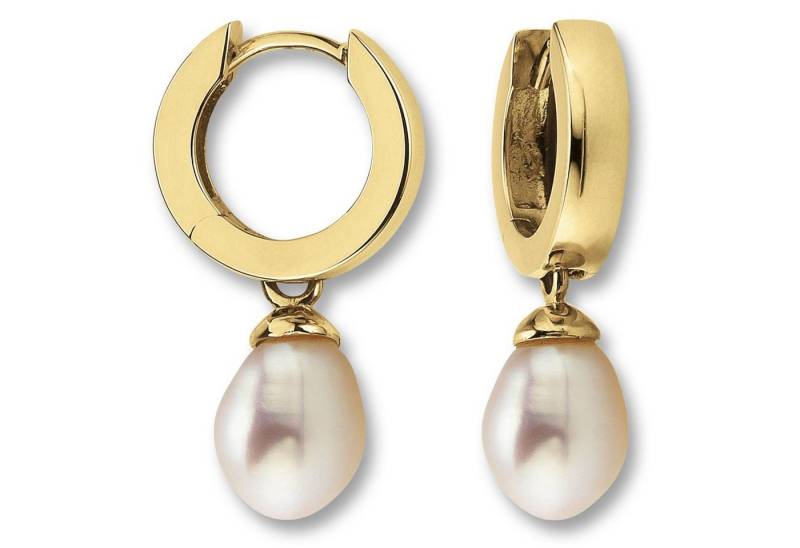 ONE ELEMENT Paar Creolen Ohrringe Creolen aus 333 Gelbgold, Feine Gestaltung – ein Sinnbild mit ruhiger Eleganz von ONE ELEMENT