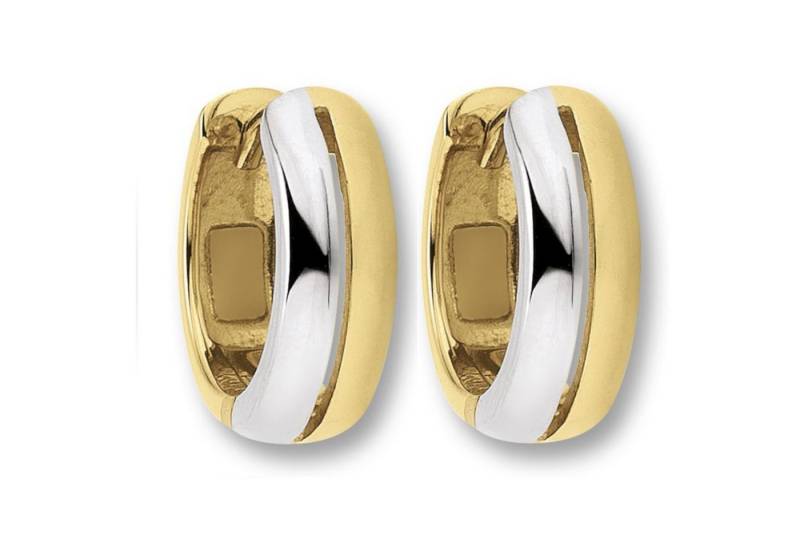 ONE ELEMENT Paar Creolen Ohrringe Creolen aus 333 Gelbgold, Harmonisch gestaltet – ruhiges Design mit feinem Ausdruck von ONE ELEMENT