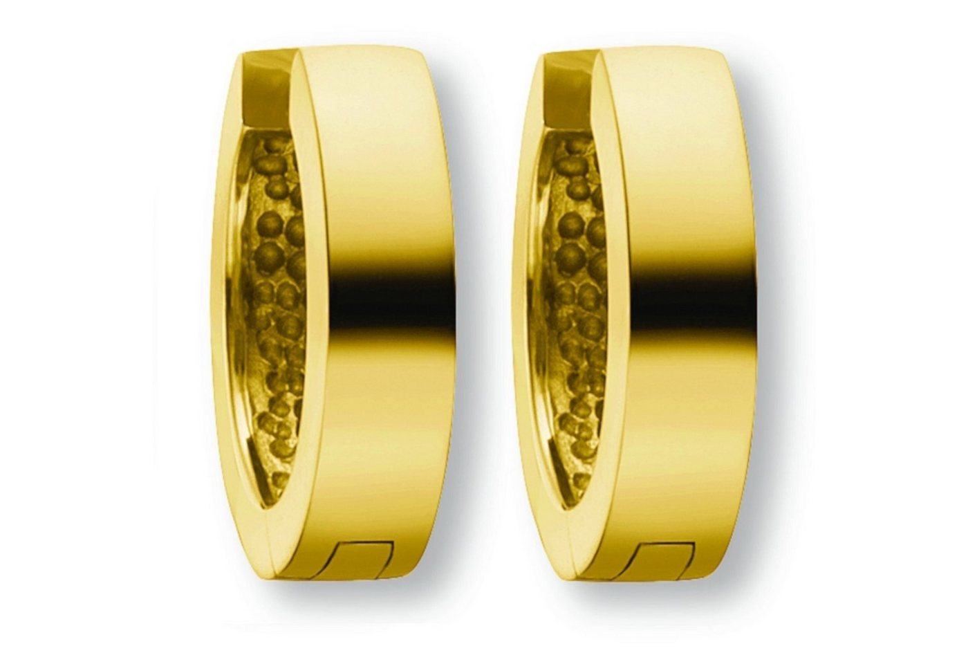 ONE ELEMENT Paar Creolen Ohrringe Creolen aus 333 Gelbgold Ø 12,5 x 3,0 mm, Sanfte Linie – unaufdringlich und geschmackvoll von ONE ELEMENT