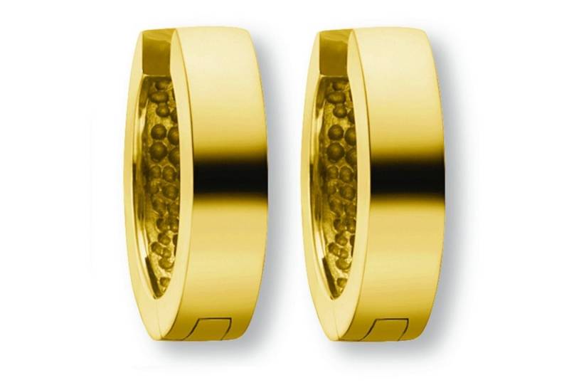 ONE ELEMENT Paar Creolen Ohrringe Creolen aus 333 Gelbgold Ø 12,5 x 3,0 mm, Sanfte Linie – unaufdringlich und geschmackvoll von ONE ELEMENT