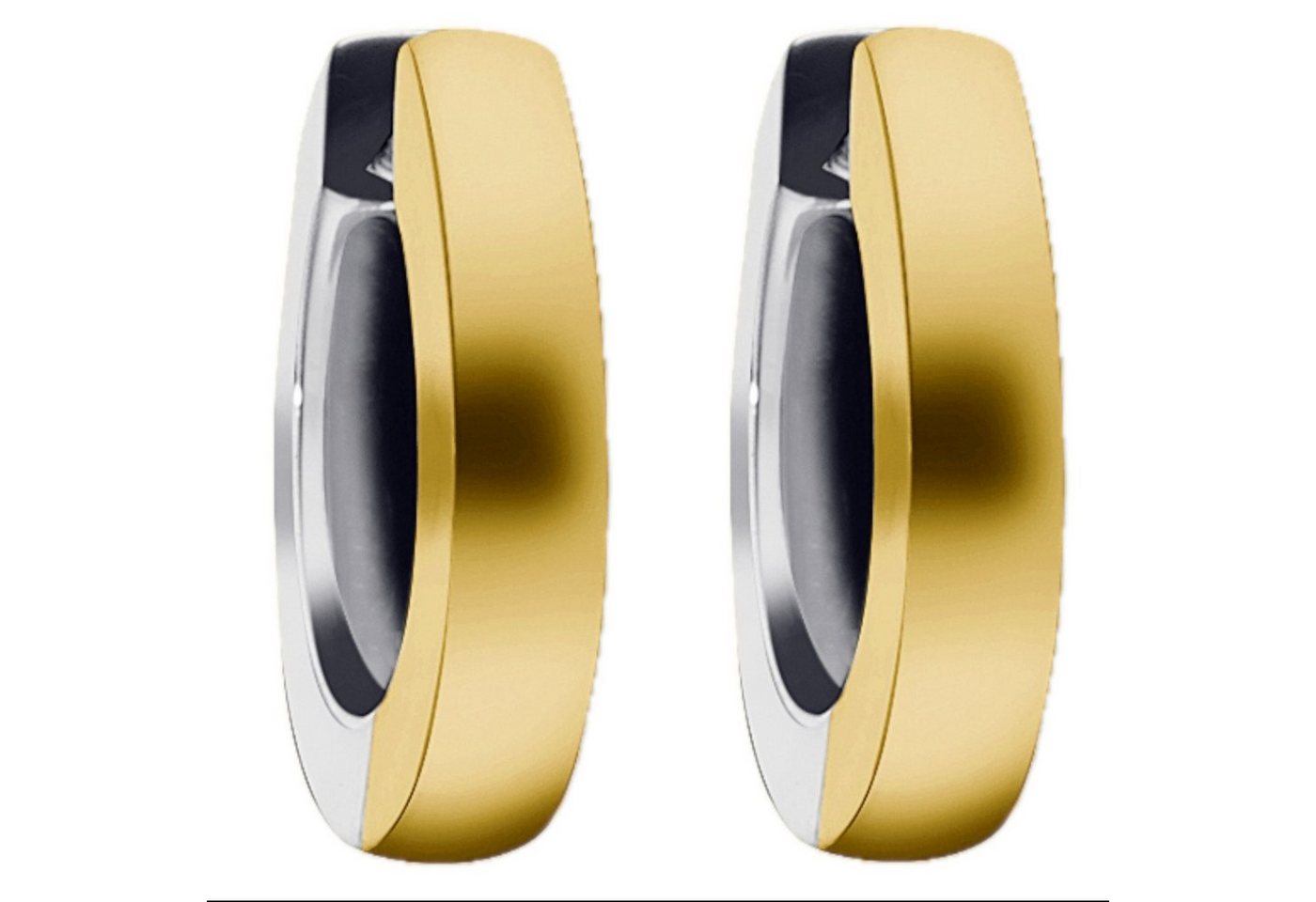 ONE ELEMENT Paar Creolen Ohrringe Creolen aus 585 Gelbgold Ø 12,0 x 2,0 mm, Harmonisch gestaltet – ruhiges Design mit feinem Ausdruck von ONE ELEMENT