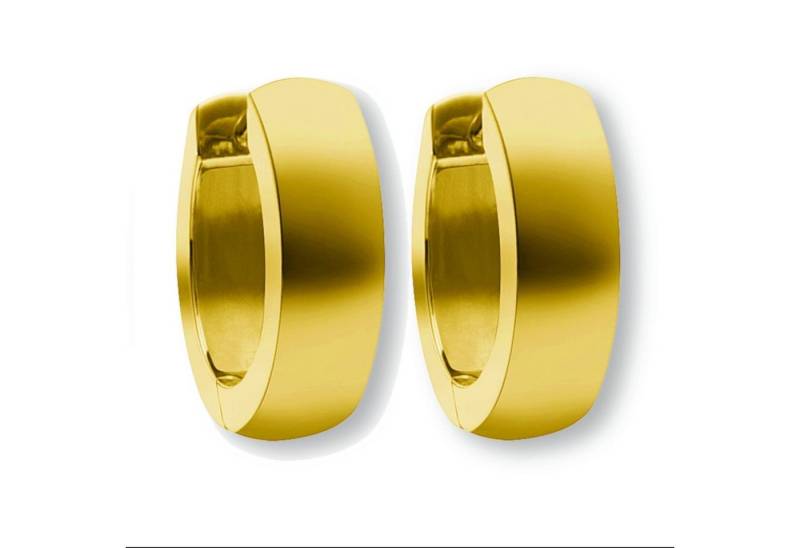 ONE ELEMENT Paar Creolen Ohrringe Creolen aus 585 Gelbgold Ø 12,0 x 4,0 mm, Damen Gold Schmuck von ONE ELEMENT