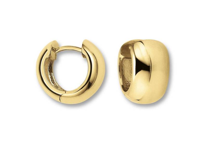 ONE ELEMENT Paar Creolen Ohrringe Creolen aus 585 Gelbgold Ø 13,5 x 8,0 mm, Damen Gold Schmuck von ONE ELEMENT