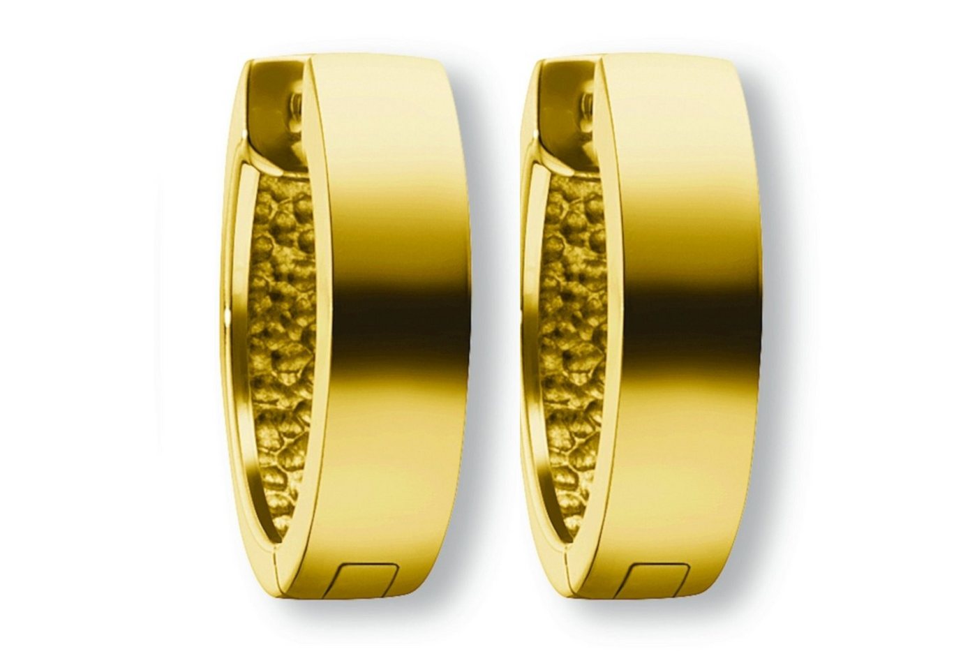 ONE ELEMENT Paar Creolen Ohrringe Creolen aus 585 Gelbgold Ø 14,0 x 4,0 mm, Damen Gold Schmuck von ONE ELEMENT