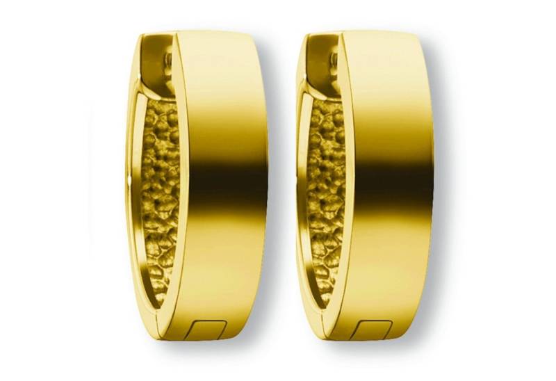 ONE ELEMENT Paar Creolen Ohrringe Creolen aus 585 Gelbgold Ø 14,0 x 4,0 mm, Damen Gold Schmuck von ONE ELEMENT