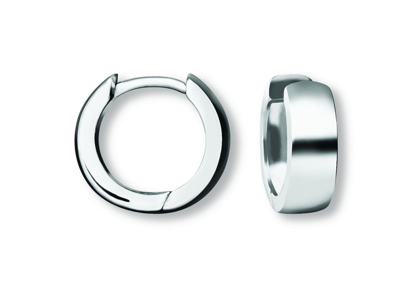 ONE ELEMENT Paar Creolen Ohrringe Creolen aus 925 Silber Ø 12,4 x 4,1 mm, Damen Silber Schmuck von ONE ELEMENT