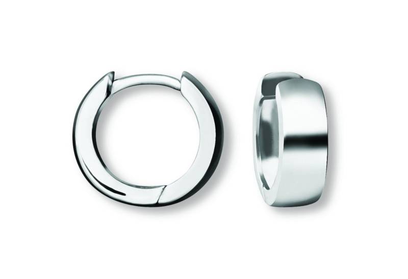 ONE ELEMENT Paar Creolen Ohrringe Creolen aus 925 Silber Ø 12,4 x 4,1 mm, Harmonisch gestaltet – ruhiges Design mit feinem Ausdruck von ONE ELEMENT