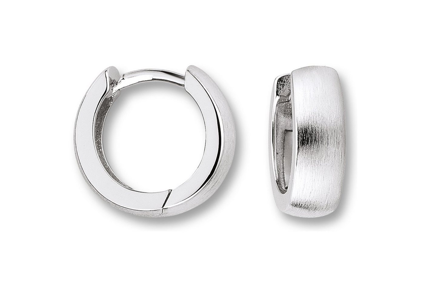 ONE ELEMENT Paar Creolen Ohrringe Creolen aus 925 Silber Ø 12,4 x 4,1 mm, Modern & klar – ein Stück für zeitlose Looks von ONE ELEMENT