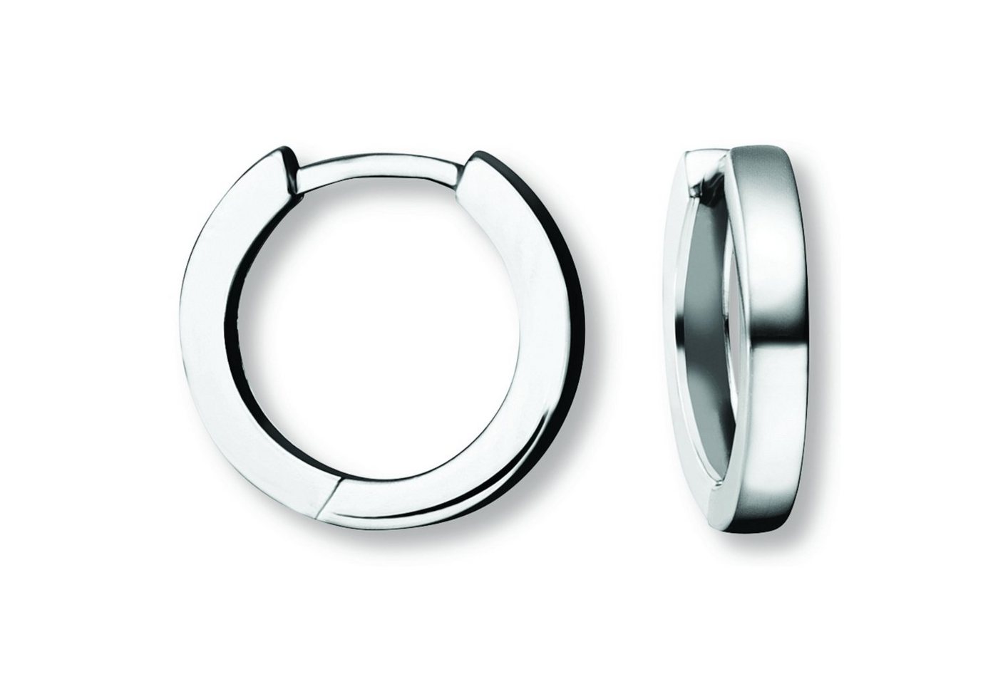 ONE ELEMENT Paar Creolen Ohrringe Creolen aus 925 Silber Ø 14,8 x 2,4 mm, Klassisch & stilvoll – ein Begleiter für viele Anlässe von ONE ELEMENT