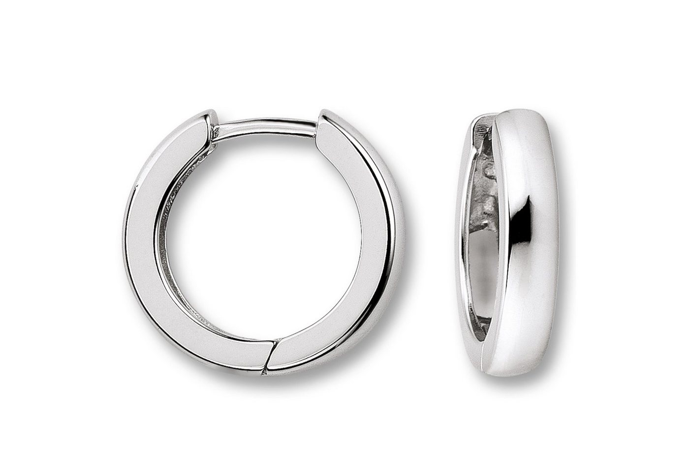 ONE ELEMENT Paar Creolen Ohrringe Creolen aus 925 Silber Ø 14,9 x 2,9 mm, Damen Silber Schmuck von ONE ELEMENT