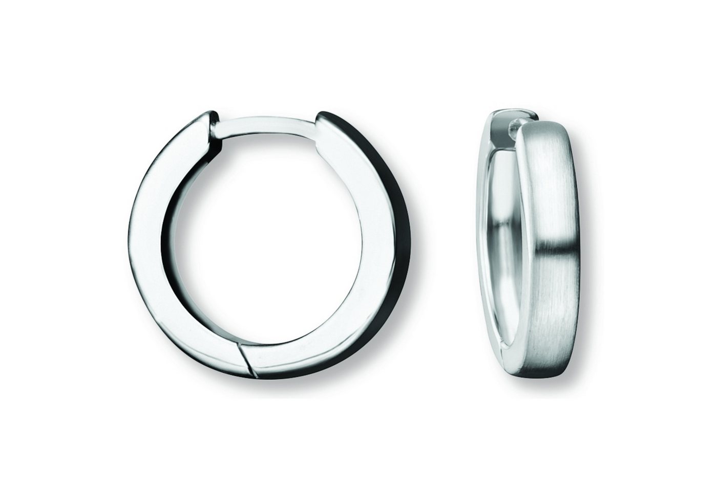 ONE ELEMENT Paar Creolen Ohrringe Creolen aus 925 Silber Ø 14,9 x 2,9 mm, Damen Silber Schmuck von ONE ELEMENT