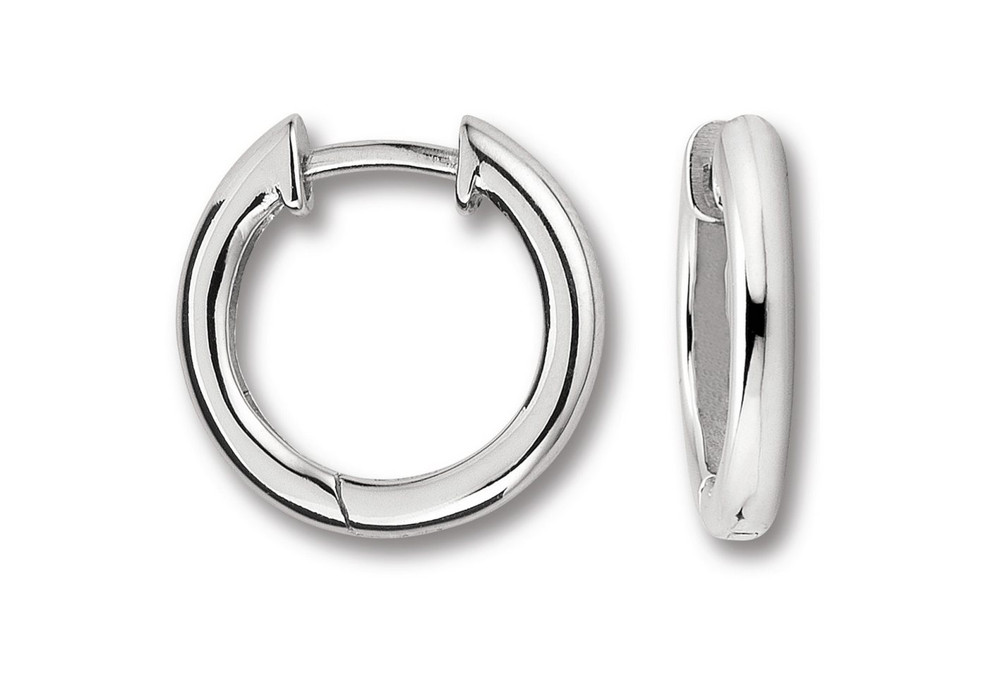 ONE ELEMENT Paar Creolen Ohrringe Creolen aus 925 Silber Ø 15,2 x 2,3 mm, Damen Silber Schmuck von ONE ELEMENT